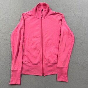 Garage Track Jacket Youth Large Pink Mockneck Cotton Athletic Sporty Activewear